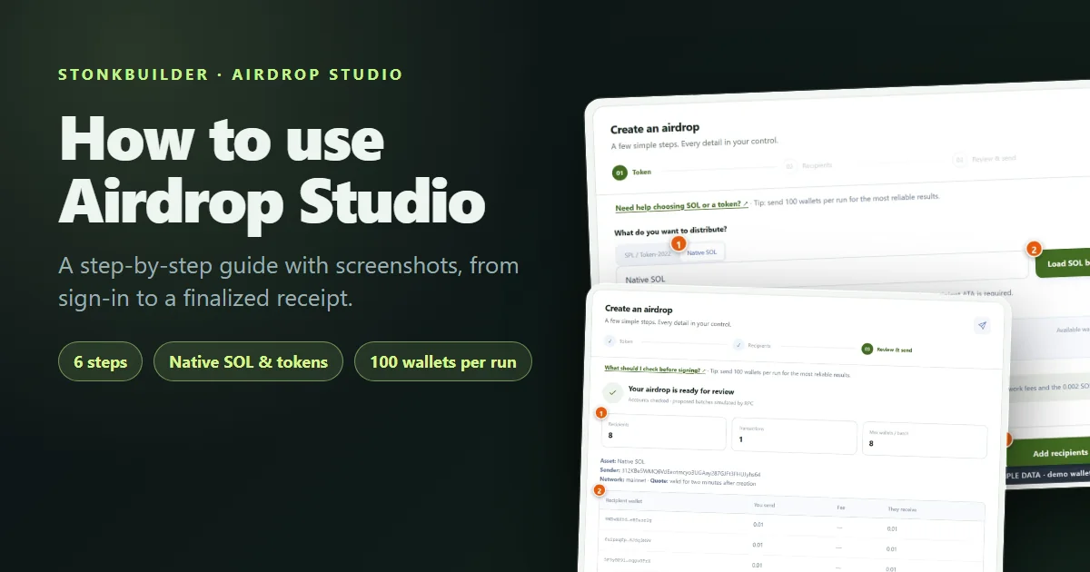 Airdrop Studio का इस्तेमाल कैसे करें: स्टेप-बाय-स्टेप गाइड